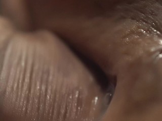 Filled her pussy with cum twice. Extremely close-up
