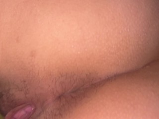 Rubbing my dripping pussy in the middle of the night
