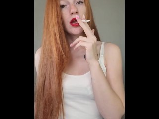 Redhead Smoking