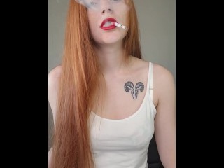 Redhead Smoking