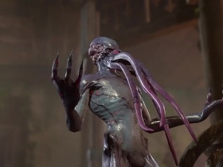 mindflayer and nymph caught by half-illithid tiefling, gets rewarded with pure ecstacy