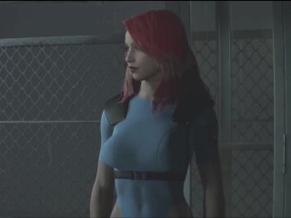 Сексуальная Клер Редфил из Resident Evil 2 гуляет голышом треся своими сиськами_Sexy Big Ass Chubby