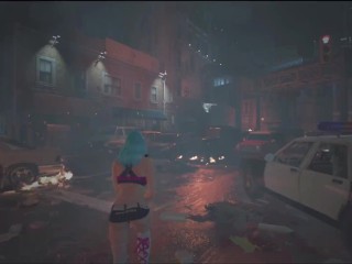 Сексуальная Клер Редфил из Resident Evil 2 гуляет голышом треся своими сиськами_Sexy Big Ass Chubby