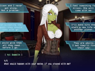 Space Paws #12 - Visual novel gameplay - Lacertan path ending