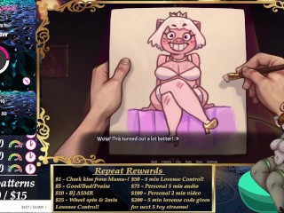 Fansly VoD 65 - Day 1 of Tipathon (My Pig Princess)