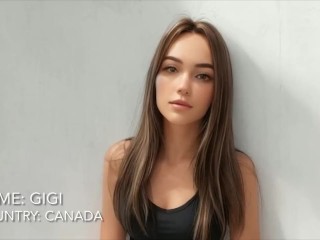 🍆🍑😩👉👌💦 Cute girl from Canada was fucked by Russian Stalion