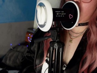 HOT ASMR - 💦WET LICKING👅, LICKING YOU(R)... LENS Up-Close & Far, EARS EATING