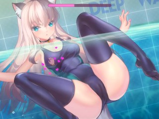 Miss Neko 2 - A cute catgirl fucked on the pool