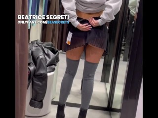 Would you fuck me in the changing room? Jerk off challenge watching me...