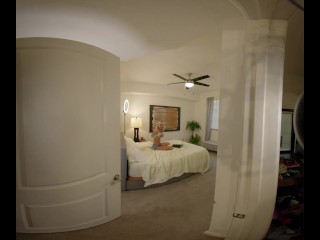 Tiny Blonde Stepsister Gets Caught Camming Nude