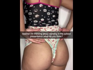 naughty cheerleader likes to fuck rookie players on snapchat