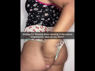 naughty cheerleader likes to fuck rookie players on snapchat