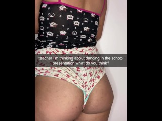 naughty cheerleader likes to fuck rookie players on snapchat