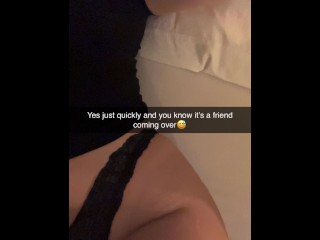 I let my roommate FUCK me INFRONT of Boyfriend! Snapchat Cuckold