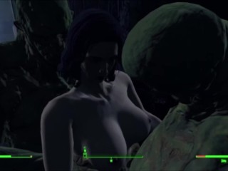 Fallout 4 Animated Sex Game AAF Sex Mods with 3D Animation Porn: Piper Double Fucked Monster Sex