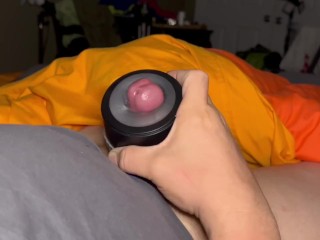 Unedited Masterbation with Gender X Toy - Start to Huge Load Finish