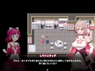 【エロゲー実況(体験版)】サブ救って!マジカルレヴァンティアチャンネル!～リスナー数で強くなる魔法〇女～ 金髪爆乳JDが手マンされたりオナニーしたり・・(同人エロゲー hentai game）