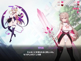 【エロゲー実況(体験版)】サブ救って!マジカルレヴァンティアチャンネル!～リスナー数で強くなる魔法〇女～ 金髪爆乳JDが手マンされたりオナニーしたり・・(同人エロゲー hentai game）