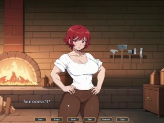 Tomboy: Love in Hot Forge #4 - Visual novel gameplay - Getting nice apology from brigid