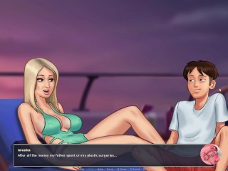 Summertime saga #112 - A good blowjob from my wealthy neighbor