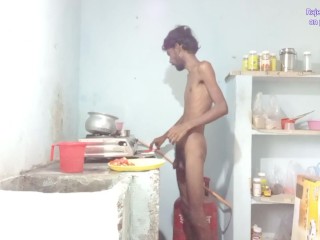 Rajeshplayboy993 cooking aalu curry, spanking, fingering in the ass hole