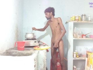 Rajeshplayboy993 cooking aalu curry, spanking, fingering in the ass hole