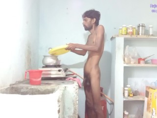 Rajeshplayboy993 cooking aalu curry, spanking, fingering in the ass hole