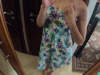 Babe Stuck While Cleaning and Lover Doggystyle Fuck Her Pussy - Creampie