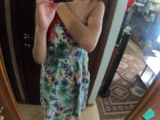 Babe Stuck While Cleaning and Lover Doggystyle Fuck Her Pussy - Creampie