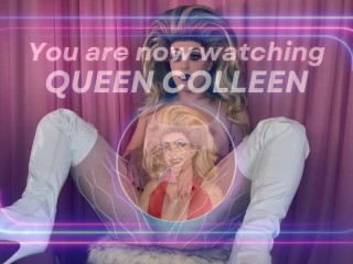 Femboy Cumshot Spit Feeding ft Queen Colleen