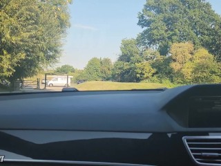 My UBER Driver Made Me CUM Touching My PUSSY while Driving- Risky Public Sex