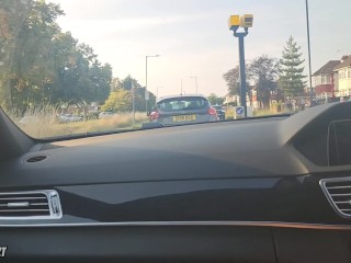 My UBER Driver Made Me CUM Touching My PUSSY while Driving- Risky Public Sex