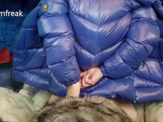 Downfreak Humping His Fox Fur Blanket Until Cum