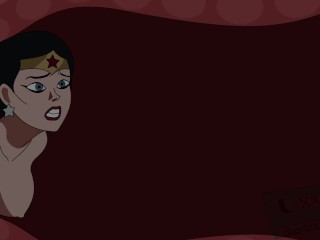 DC Giganta femdom masturbation with Wonder Woman