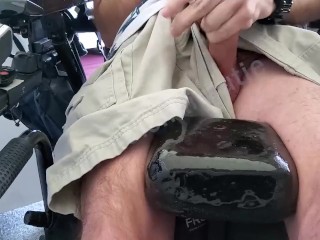 Wheelchair cutie Playing at Work