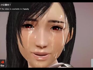 Uncensored Hentai 3D Tifa squirt hardcore ASMR, Earphones recommended.