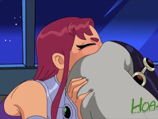 Starfire Rimming Raven Ass