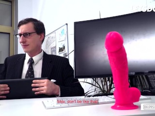 German Secretary Victoria Pure Sucks Her Boss' Fat Cock - LETSDOEIT