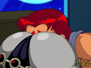 Starfire Assworship Raven Lesbian