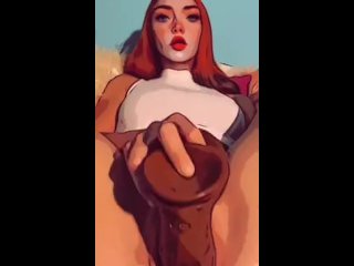 Redhead ~ Scarlett Reign ~ Amateur Homemade Girl Masturbation ~ Rearranging Her Guts ~ Comic Filter