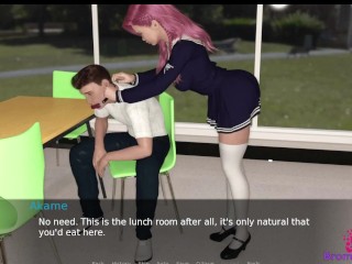 Slave U E46 - Akame Feeds me with her Futa Cock for Lunch (POV)