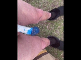 taped and glued dick