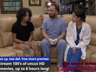 Nicole Luva Stunned When Dr. Aria Nicole Walks In Butt Naked To Perform Examination!