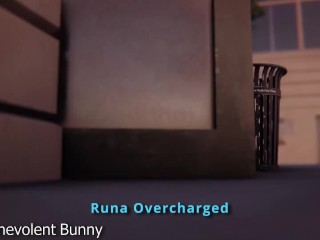 Runa Overcharged (Giantess growth animation)