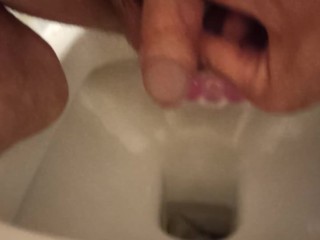 I actively jerk off my dick in the toilet after pissing.