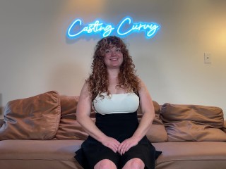 Casting Curvy: Busty Squirting Red Head