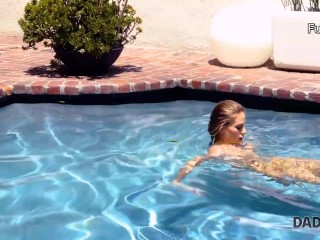 DADDY4K. Sexy nymph and BF have affair under the sun