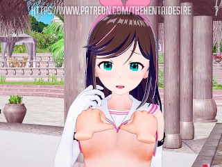 LOVE WITH KIZUNA AI AND HER EROTIC BODY 😍 VTUBER HENTAI