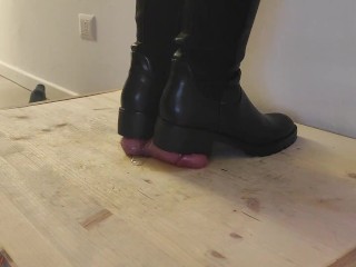 Best Friend's Bootjob Addiction, Riding Boots - CBT, Shoejob, Ballbusting, HIgh Boots, Trample