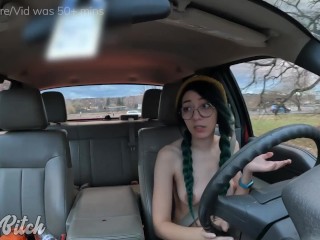 Driving 5 MILES AWAY from ALL CLOTHING & Masturbating in Public | ENF Public Flashing Dare